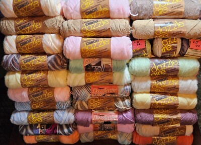Caron DAZZLEAIRE Yarn 1.2 oz. - 3 oz. Skeins 25-COLORS SOLD PER SKEIN
