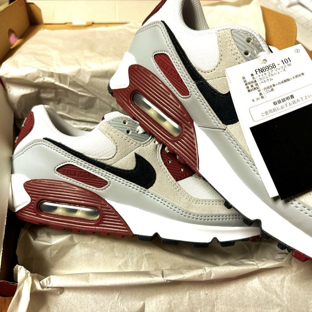 Nike Air Max 90 White Dark Team Red FN6958-101 Men's US8 | eBay Nike Air Max 90 White Dark Team Red FN6958-101 Men's US8 | eBay