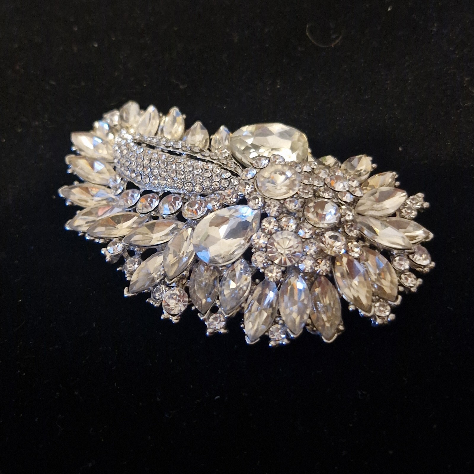 ABSOLUTELY HUGE STUNNING STATEMENT DIAMANTE CRYST… - image 5