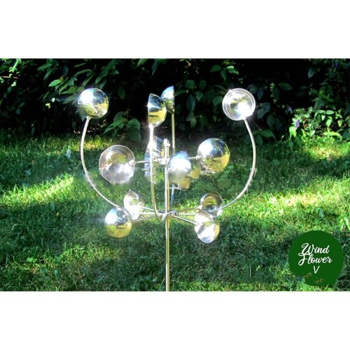 Wind Spinner Outdoor Metal Yard Sculpture 14inch Garden Wind Sculpture - Picture 2 of 8