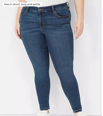 Lane Bryant Signature Fit High Rise Skinny Leg Ankle Jeans Size 20 Plus Size