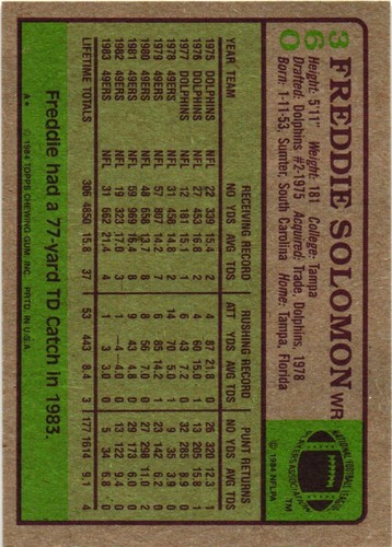 1984 Topps You Pick Complete Your Set #251-396 - All Cards Scanned Front & Back - Picture 222 of 294