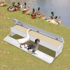 Automatic Chicken Feed Trough Feeder Poultry Trough Chicken Feeder Floor Stand