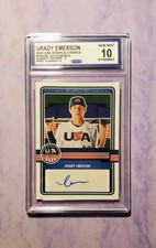 Graded Gem 💎 Mint 10 2023 Stars & Stripes Rookie Auto Team USA GRADY EMERSON