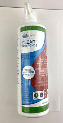 32oz AQUASCAPE #96067 CLEAR for PONDS #3 - Clears Cloudy or Discolored Water