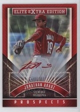 2015 Panini Elite Extra Edition Prospects Red Ink 7/25 Jonathan Arauz Auto 02vq