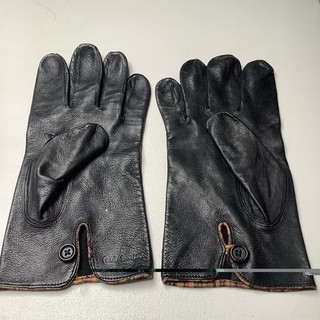 Mens Leather Paul Smith Gloves Size large black driving walking