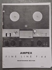 AMPEX Fine Line F-44 Reel to Reel Service Manual Photocopy
