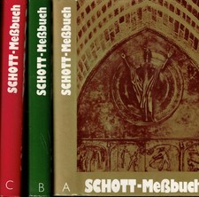 3 Bd. Schott Messbuch f Sonntage u Festtage, Lesejahr A + B + C, Herder 1983/85