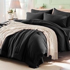Anluoer California King Comforter Set, 7 Piece Bed In Bag Bedding Set