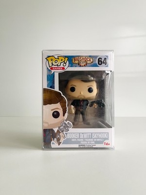 Funko Pop! I Booker DEWITT (Skyhook) I Bioshock I Games I 64 I Schutzhülle