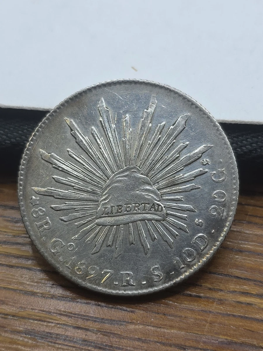 Silver 1897 Year Second Republic of Mexico Coins (1867-1905) for