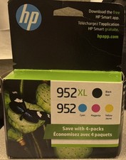 HP 952XL/952 Genuine Ink Cartridge 4-Pack Black Cyan Magenta Yellow OfficeJet P…