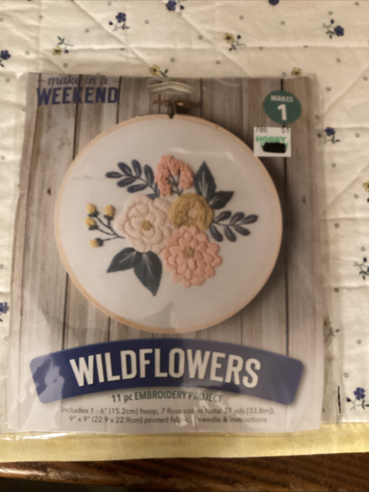 Project. Wildflowers. With Hoop. New. Sealed.
