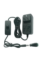 12V 1A Power Supply 1000mA AC/DC Adapter 12V DC Power Cord with Switch 6.5FT ...