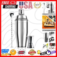 24oz Cocktail Shaker Bar Set-Professional Margarita Mixer Drink Shaker and Me...