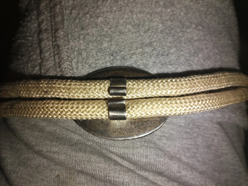 Corbata vintage antigua peón plata esterlina desierto jaspe bolo ÚNICA Foto 4 de 4