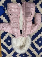 Member's Mark Girl's Wind Resistant Removable Faux Fur Hooded Warm Puffer