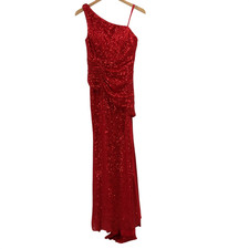Ladivine Women The Nancy Gown Long Formal Prom Dress Red M