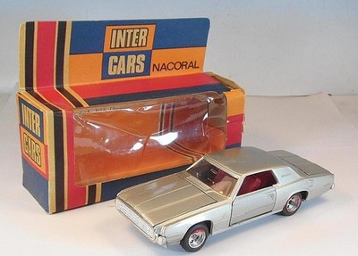Inter Cars Nacoral 1/43 Nr. 105 Ford Thunderbird Coupe silbermetallic OVP #8178