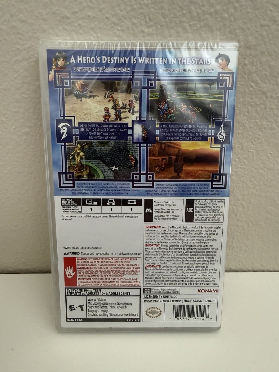 NEW Suikoden I & II HD Remastered Day One Edition for Nintendo