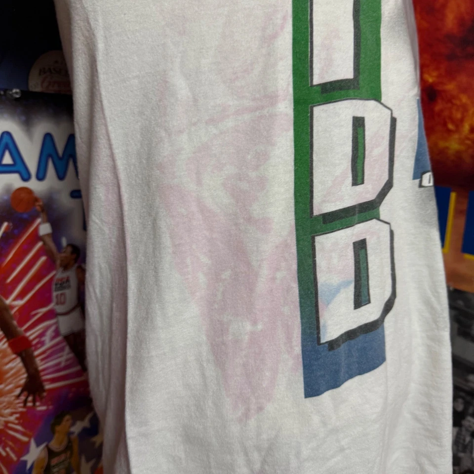 Vintage Dallas Mavericks Jason Kidd 1995 Co Rookie of the Year T Shirt Sz Medium - Image 4 of 4