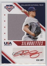 2020 USA Baseball Stars & Stripes Silhouettes Relic Auto 39/95 Asa Lacy