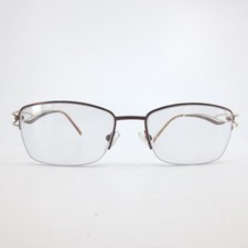 Katelyn Laurene KL6784 Brown Gold Semi Rimless Rectangular Eyeglasses 51-17-140