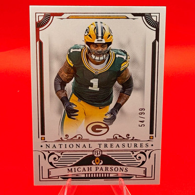 Panini National Treasures 2025 Micah Parsons Numbered 54/99 Packers
