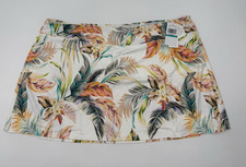 Jantzen Women  s Swim Skirt Cover Up White Floral Size 16 New