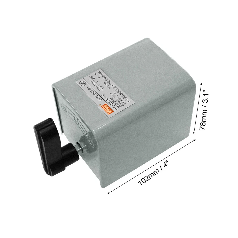 AC 380V 15A Butée avant marche arrière interrupteur inverseur démarreur moteur - Photo 2/4