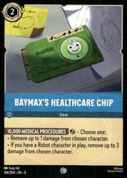 Baymax's Healthcare Chip 166/204 Azurite Sea Lorcana Common