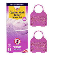 Zero In Clothes Moth Killer Hanging Unit - Twinpack. Hang in Wardrobes and Place