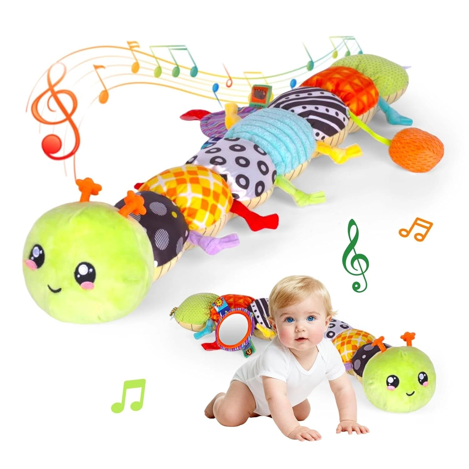 Baby Girls Toys 0-6 Month Music Animal Stuffed Caterpillar Toy for Infant 0-3 3-
Opens in a new wind