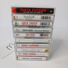 Female Country Cassette Tapes Lot of 10 80s  90s Tanya Tucker Trisha Yearwood M
