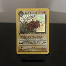 Dark Dugtrio 6 - 1st EDITION - HOLO RARE - Team Rocket Swirl 🌀 on eBay