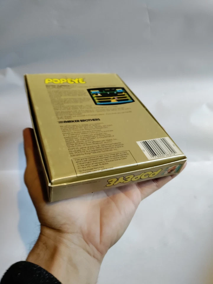 Popeye For Intellivision Parker Brothers Vtg Video Game Cartridge CIB Boxed Mint - Image 2 of 4