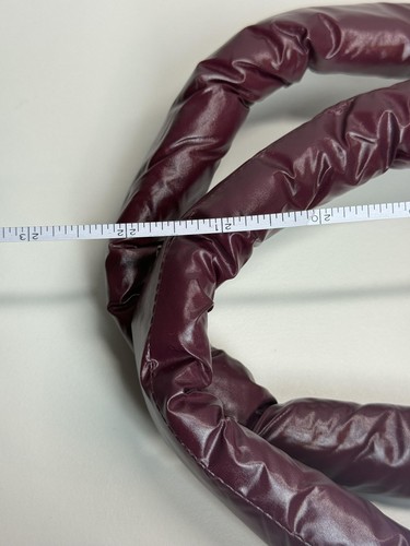 Marc Jacobs borsa tote perfetta donna bordeaux puffer nylon trapuntato tracolla vino - Foto 9 di 9