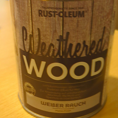 Rust-Oleum Weathered Wood Holzlasur Matt Weißer Rauch 1,0 l Innen EN 71-3