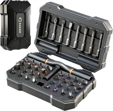 Saker 42-in-1 Magnetic Screwdriver Kit with T Handle Multi-Bit Dark Grey