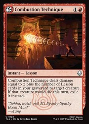 Combustion Technique #128 Avatar: The Last Airbender MTG