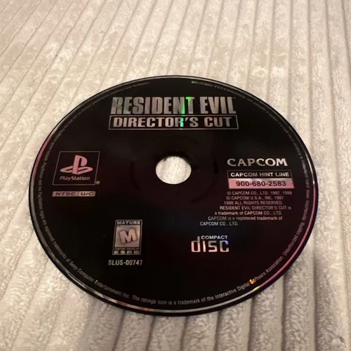 Resident Evil Director's Cut Sony PlayStation 1, 1997 DISC ONLY poor scratched