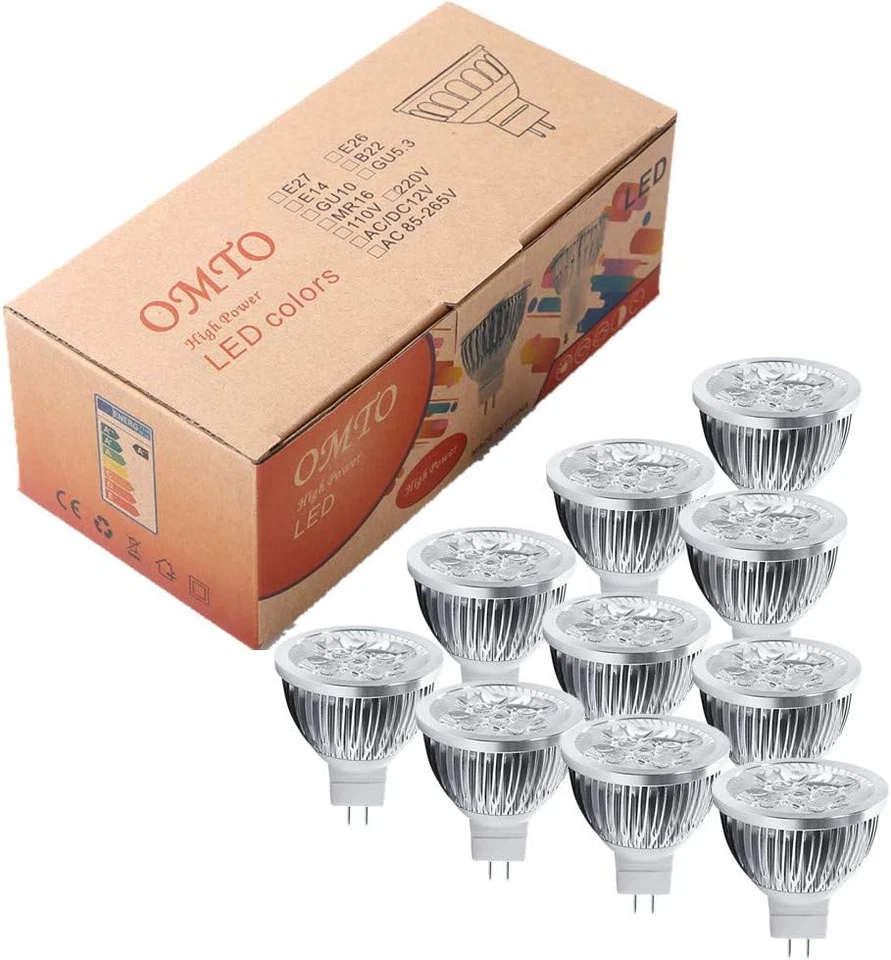MR16/GU5.3 12V 4W LED Bulbs 40W Halogen Bulb Equivalent Spotlight Bulb for Lands - Image 3 of 4