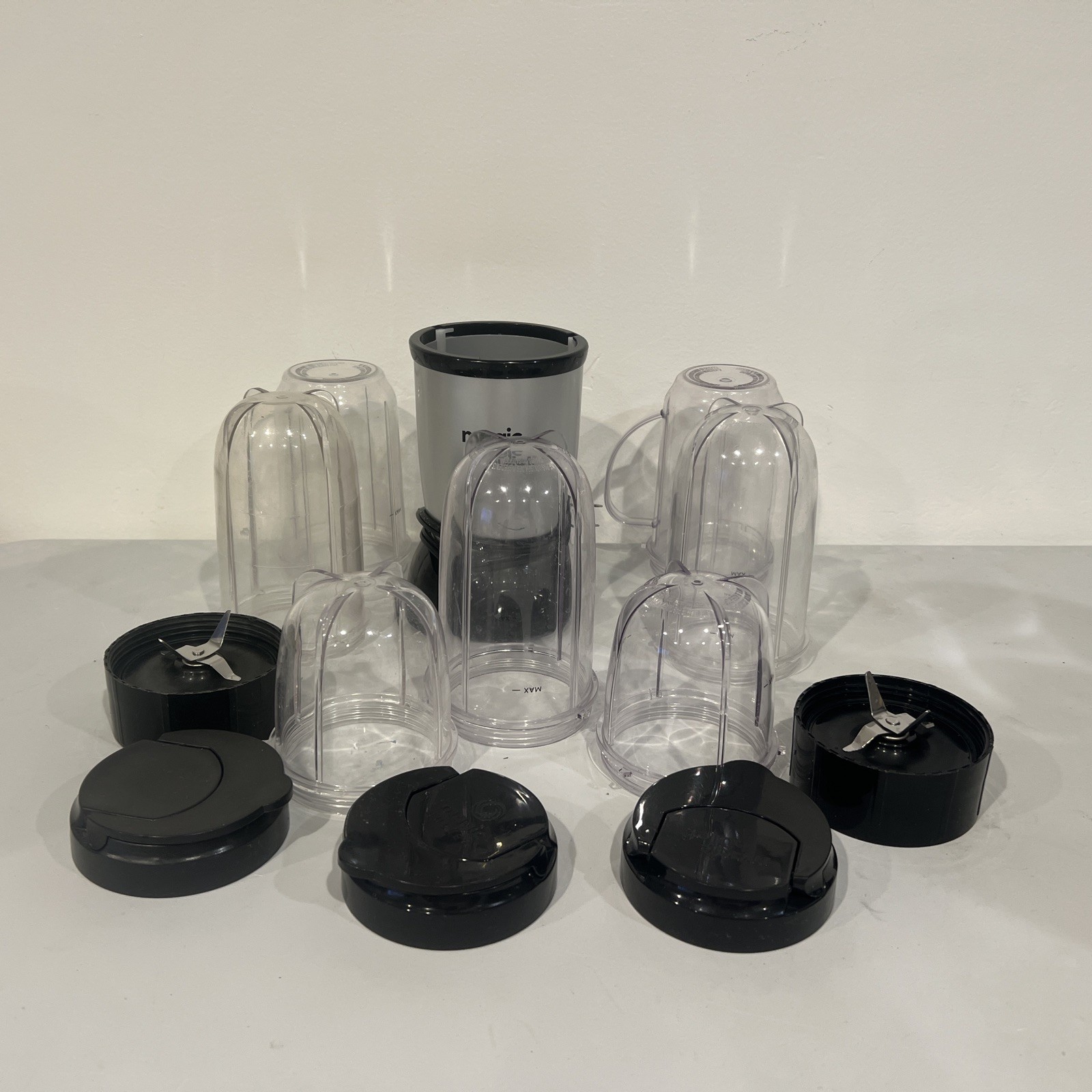 Magic Bullet MBR-1101 Blender Black/Gray Base  With 7 Cups, 