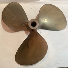 Vintage 16” Brass Columbia Wheel Boat Ship Propeller Chris Craft