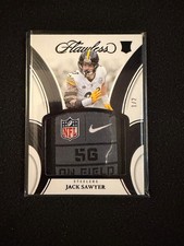 Jack Sawyer 2025 Panini Flawless Rookie Patches 1/2 Shield Laundry Tag Rookie