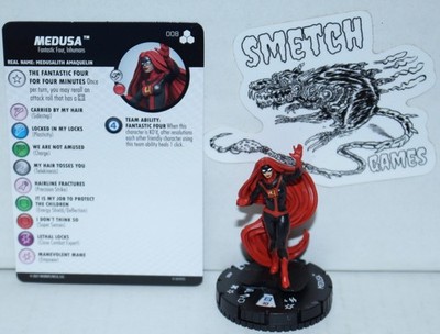 FFFF 008 Medusa Common Figure - Marvel Heroclix Future Foundation 2021