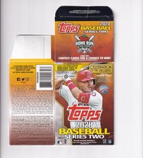 Topps Baseball 2020 Series 2 EMPTY Flattened Blaster Box Mike Trout