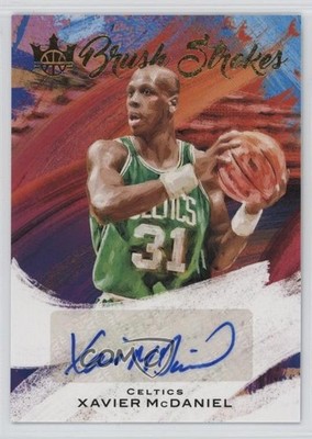 2020-21 Panini Court Kings Brush Strokes /99 Xavier McDaniel #BR-XMN Auto 1se7