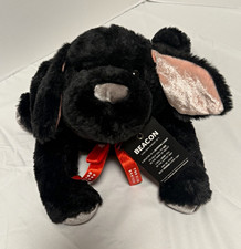 Two Blind Brothers Beacon Dog Plush Stuffed Animal Black Pink Retired Small 2021